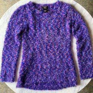 NWOT It’s Our Time Girls Fluffy Sweater Size 14